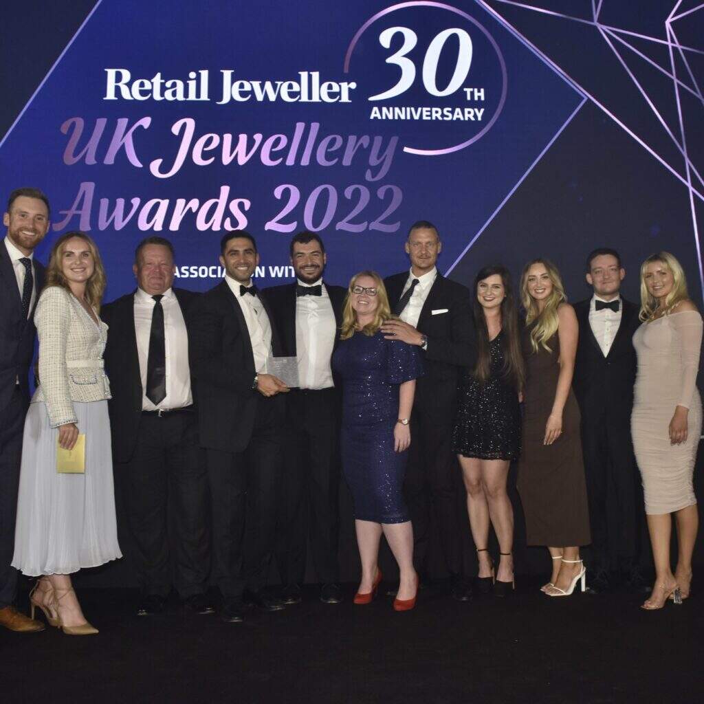 Team at Nivoda Diamonds, at the UK Jewelrrery Awards 2022